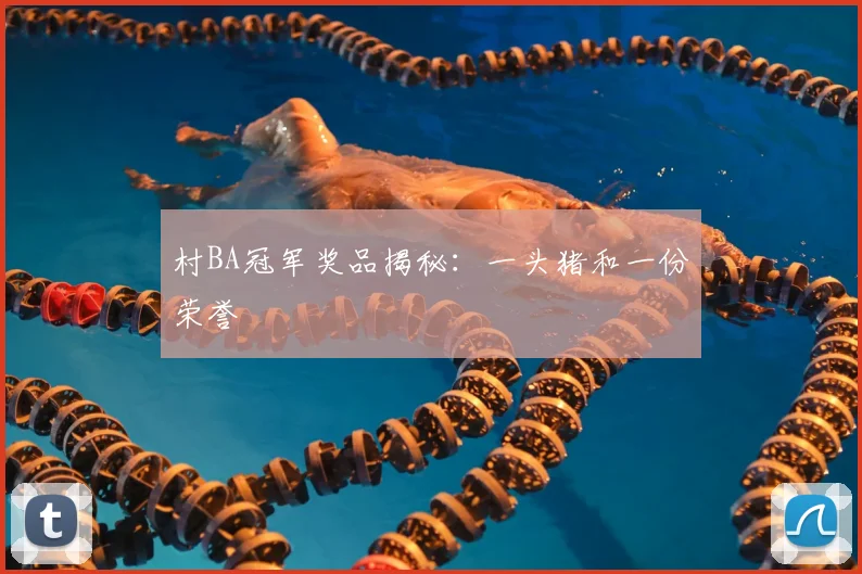 村BA冠军奖品揭秘：一头猪和一份荣誉